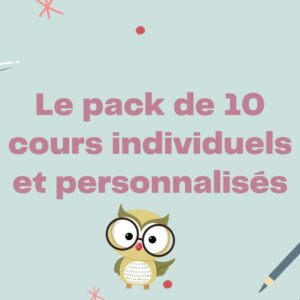 Pack de 10 cours niveau A1ou A2 , enfant , Français Langue Étrangère